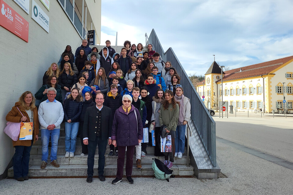 Schülerinnen und Schüler aus Chamalières besuchen Geretsried | © Stadt Geretsried