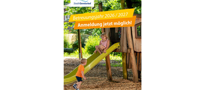 Zwei Kinder spielen am Spielplatz | © Stadt Geretsried
