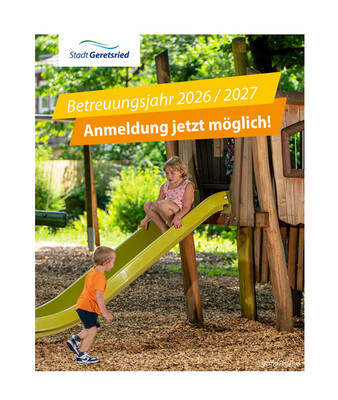 Zwei Kinder spielen am Spielplatz | © Stadt Geretsried