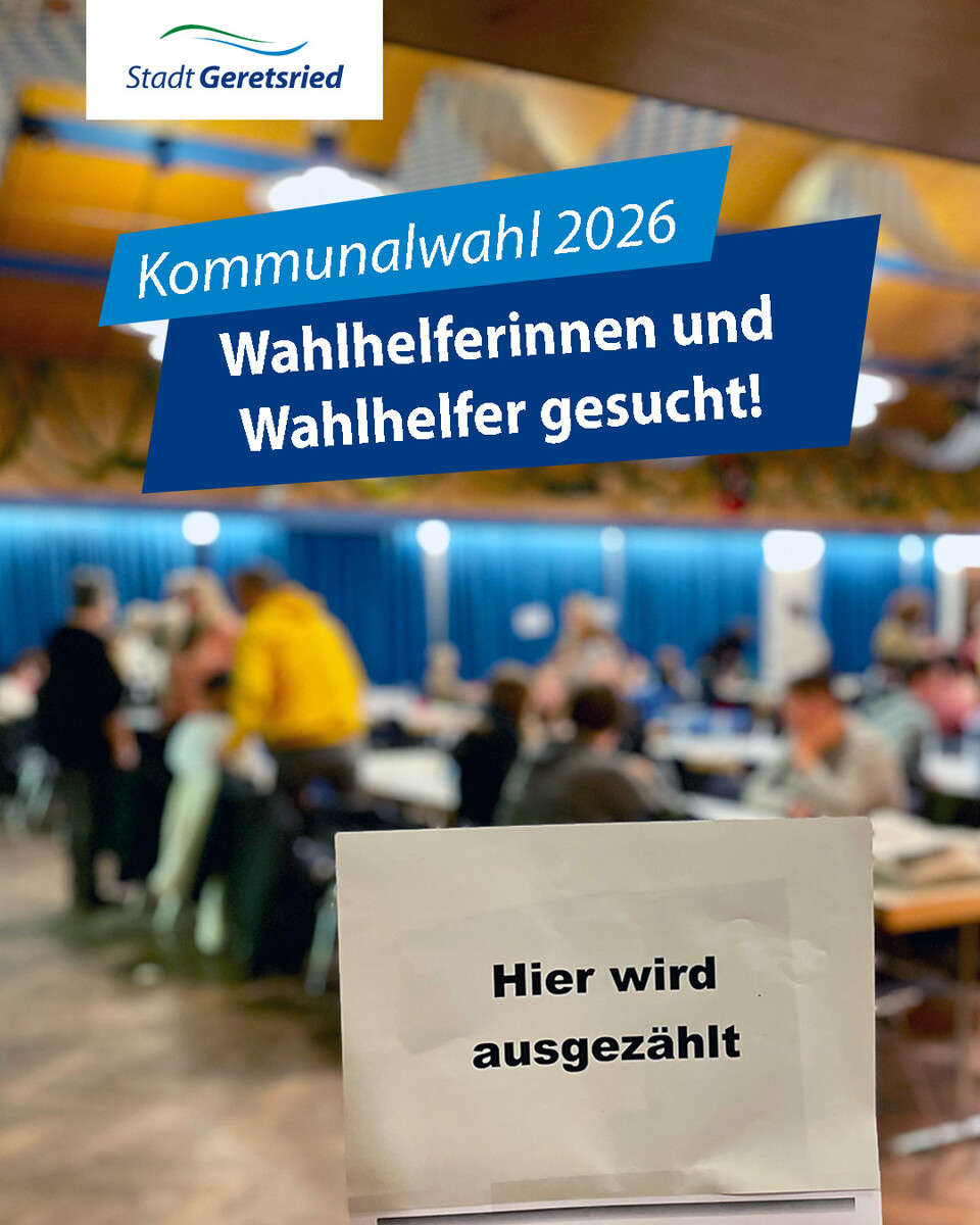Blick in den Saal beim Stimmen auszählen bei der Wahl | © Stadt Geretsried