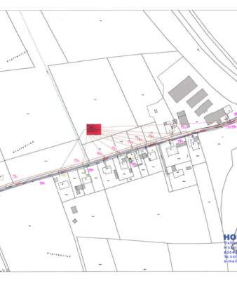 Der Bauplan zeigt die gesperrten Abschnitte im Ortsteil Buchberg | © Stadt Geretsried