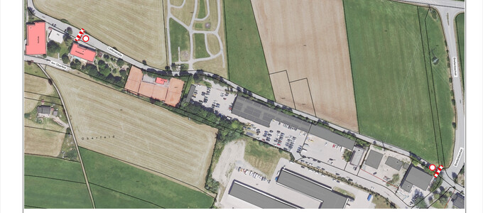 Verkehrszeichenplan für das Sonnwendfeuer in Gelting | © Stadt Geretsried