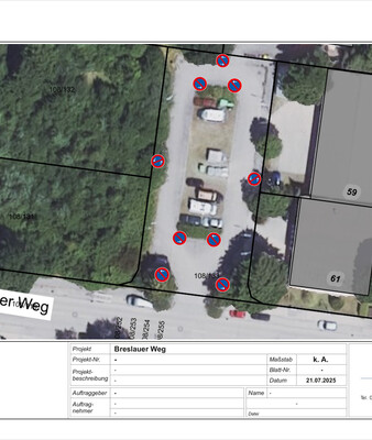 Beschilderungsplan | © Stadt Geretsried Beschilderungsplan zeigt das neue Haltverbot im Breslauer Weg | © Stadt Geretsried