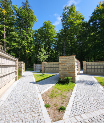 Waldfriedhof | © Stadt Geretsried Urnen-Anlage am Waldfriedhof | © Stadt Geretsried