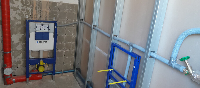 Baustelle WC Sanierung | © Stadt Geretsried