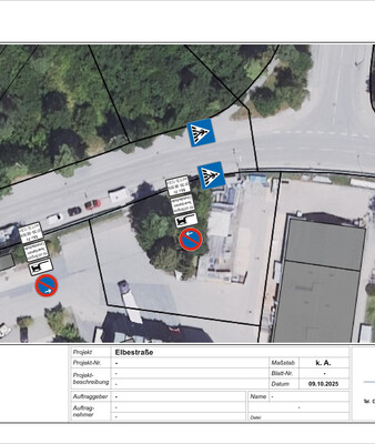 Straßenkarte zeigt die neue Hol- und Bringzone | © Stadt Geretsried