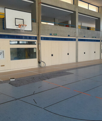 Turnhalle mit Basketballkorb | © Stadt Geretsried