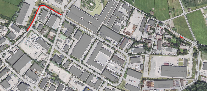 der Plan zeigt eine Übersicht der eingerichteten Halteverbote | © Stadt Geretsried