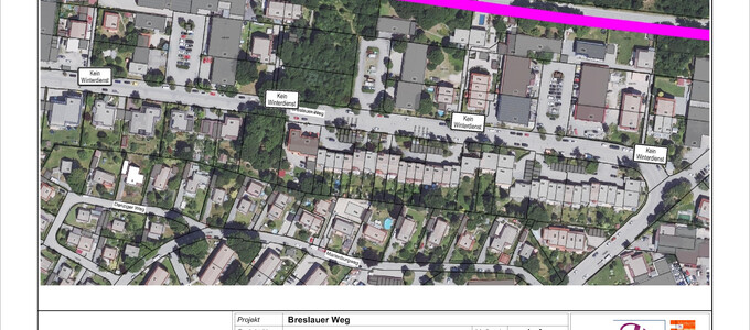 Der Plan zeigt wo die Zusatzzeichen „Kein Winterdienst“ eingerichtet wurden | © Stadt Geretsried