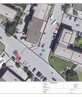 Der Plan zeigt, wo das Haltverbot und die Verkehrsregelung an der Verkehrsinsel  eingerichtet wurden | © Stadt Geretsried