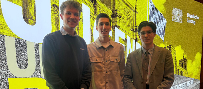 Die drei Jugendräte auf dem Kongress | © Stadt Geretsried