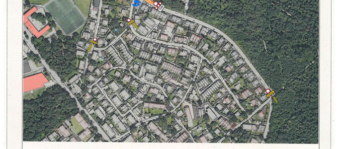 Auf dem Plan ist die Umleitung der Strecke beim Stadlauf zu sehen. | © Stadt Geretsried