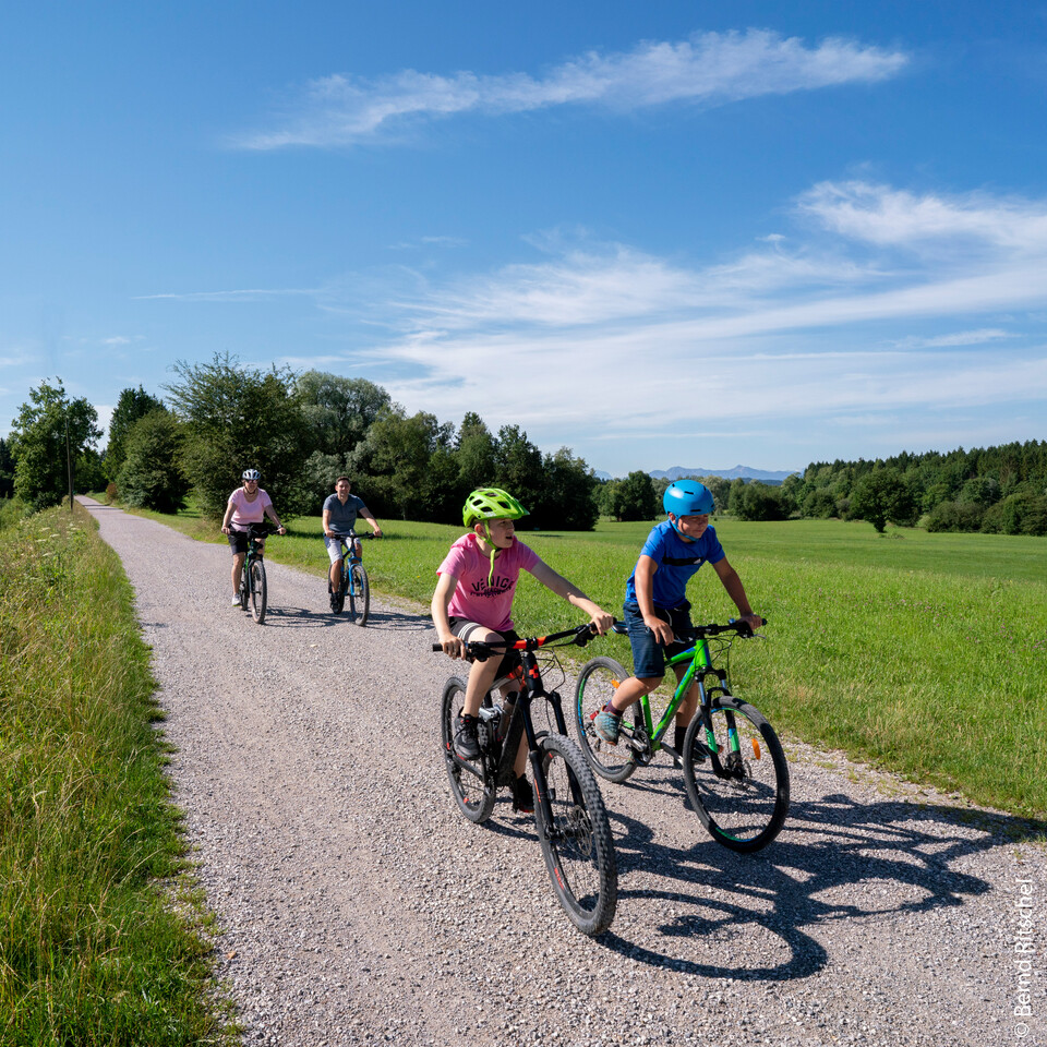 Ein gemeinsamer Rad-Ausflug ist ein Vergnügen für die ganze Familie.  | © Bernd Ritschel