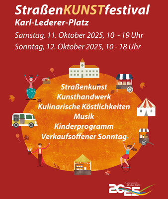 StraßenKUNSTfestival 2025 | © Stadt Geretsried Plakat für das StraßenKUNSTfestival 2025 | © Stadt Geretsried